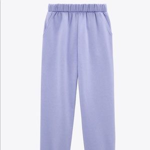 Zara Purple Plush Jogging Pants